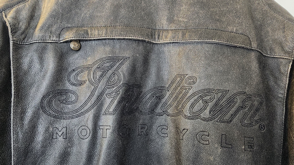 Men's Indian Motorcycle Leather Jacket - Size XL - photo 4