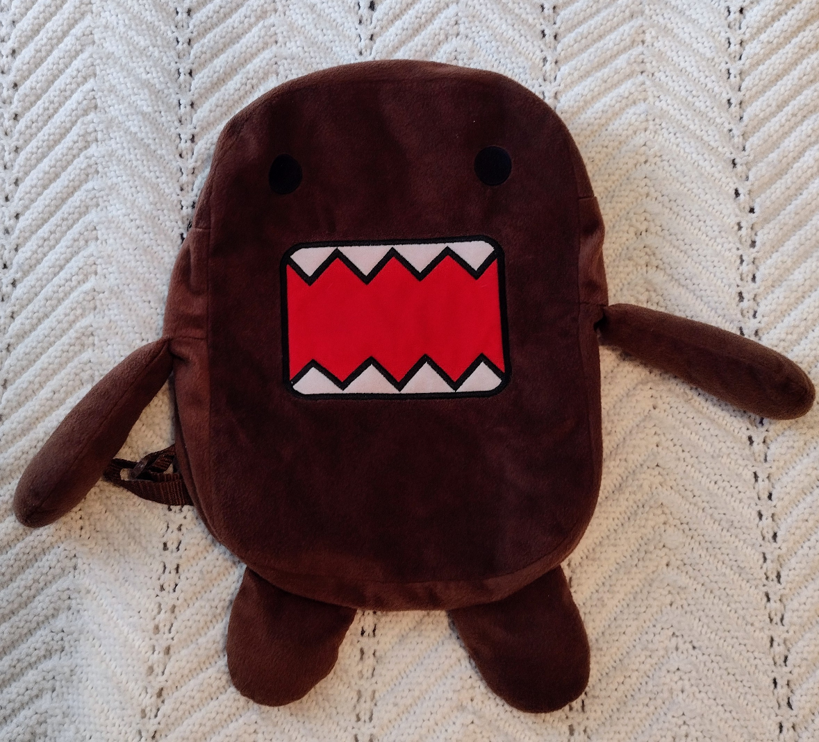 Domo Kun NHK-TYO Y2k Backpack Adjustable Scene Zipper Bag 2012