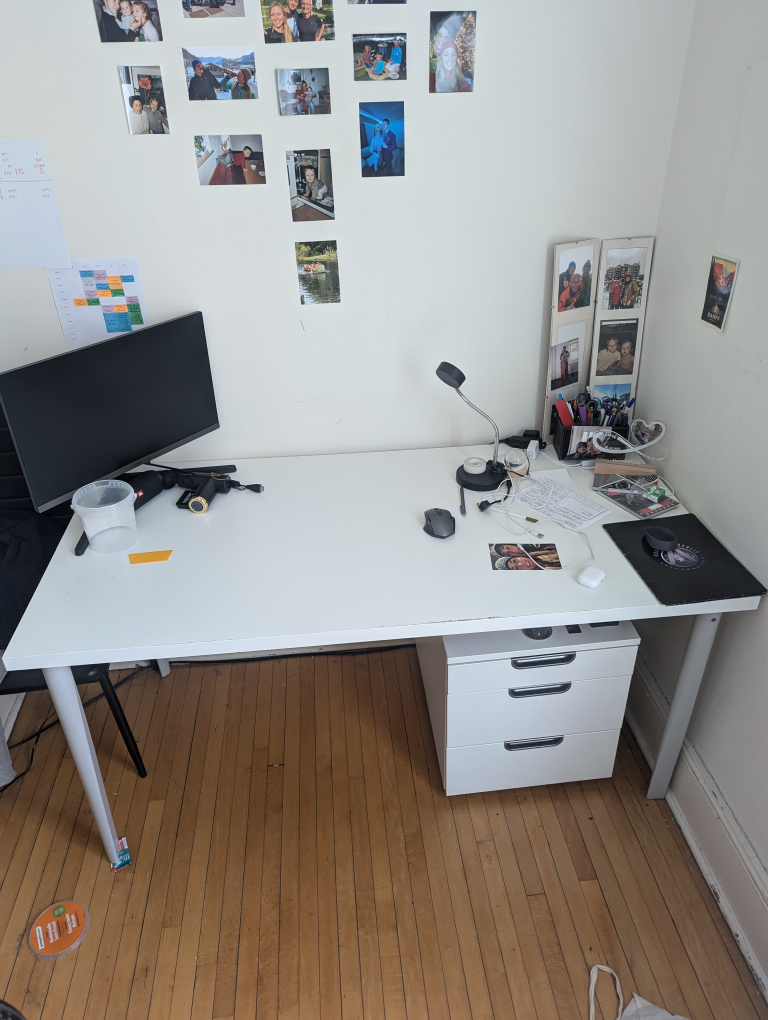 White Computer Desk Large