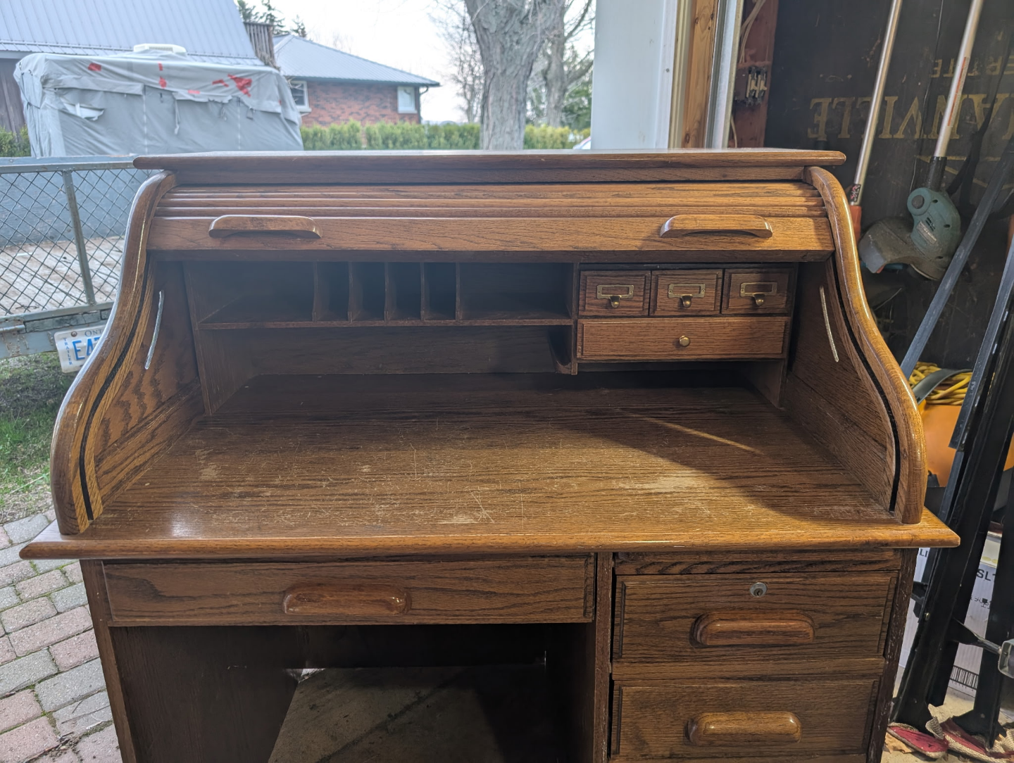 Vintage Roll Top Desk - photo 2