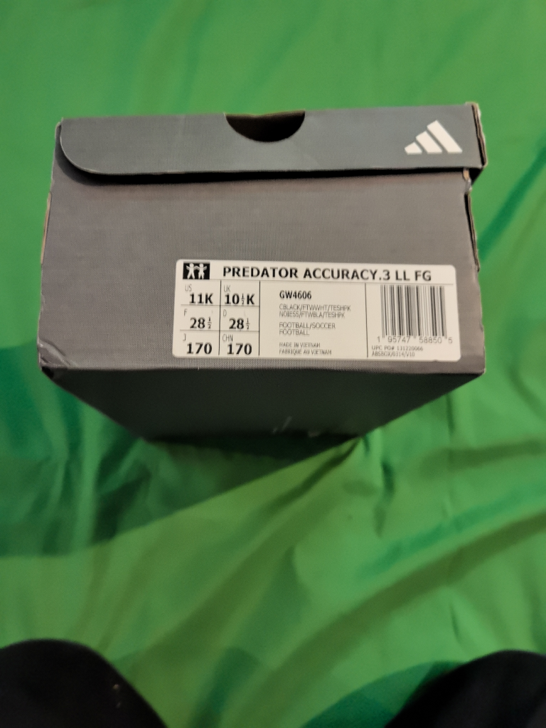 Adidas Predator Accuracy 3 LL FG Soccer Cleats - kids 11K - photo 2