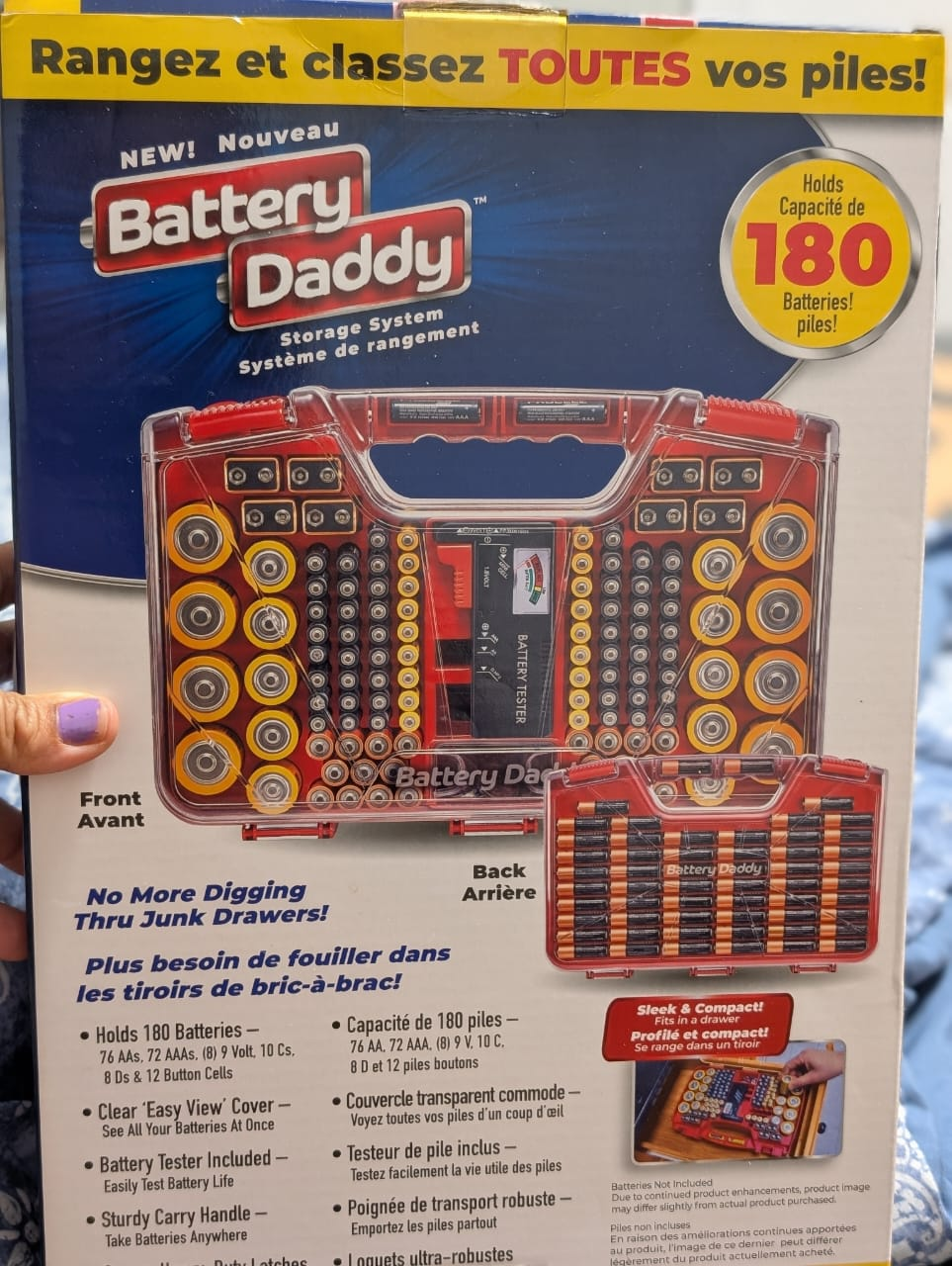 Battery Daddy Battery Storage System - Holds 180 Batteries! - photo 2