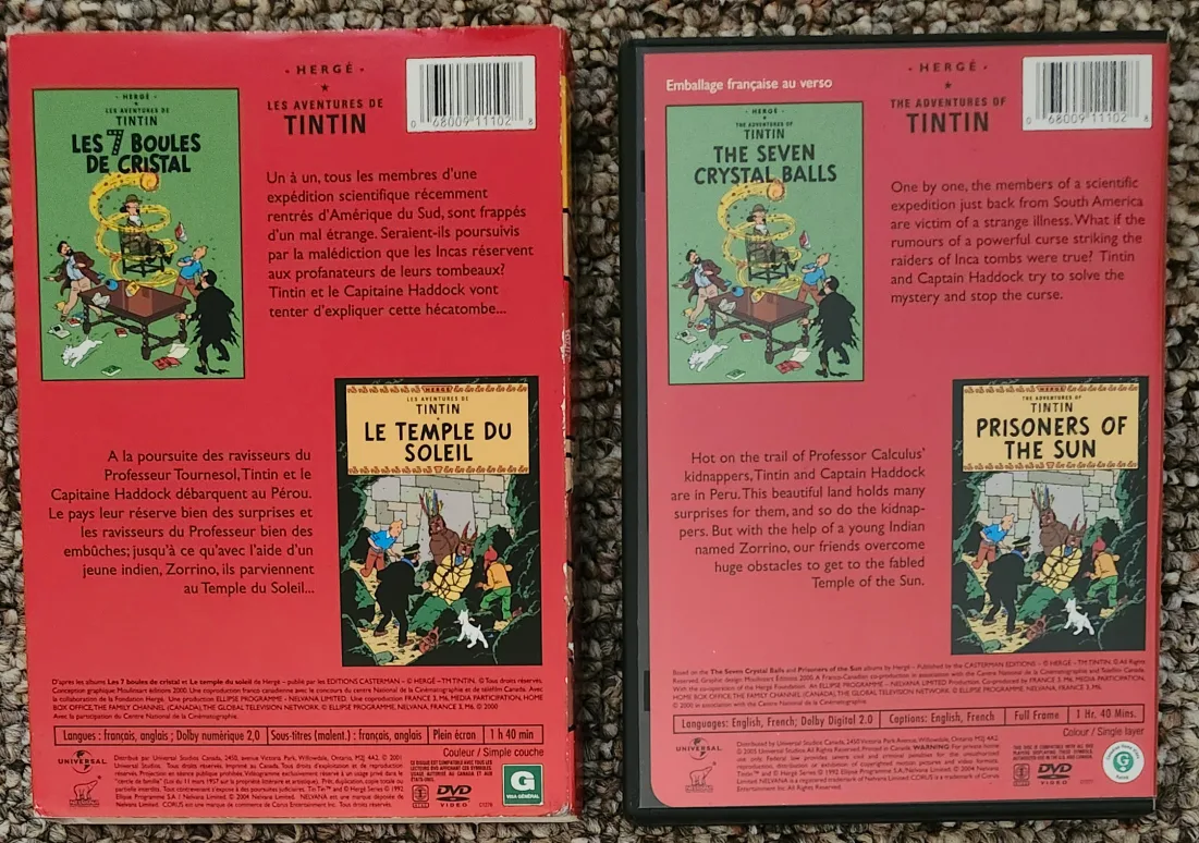 The Adventures Of  TINTIN Vol 1-5/10  eng/french image indicator(9)