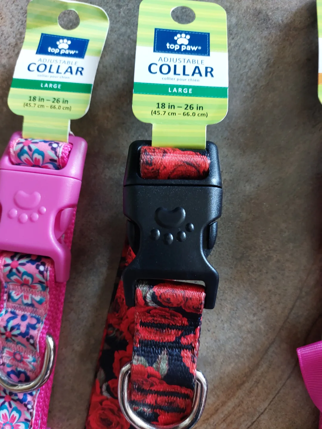 Brand New dogs adjustable collars size M, L image indicator(4)