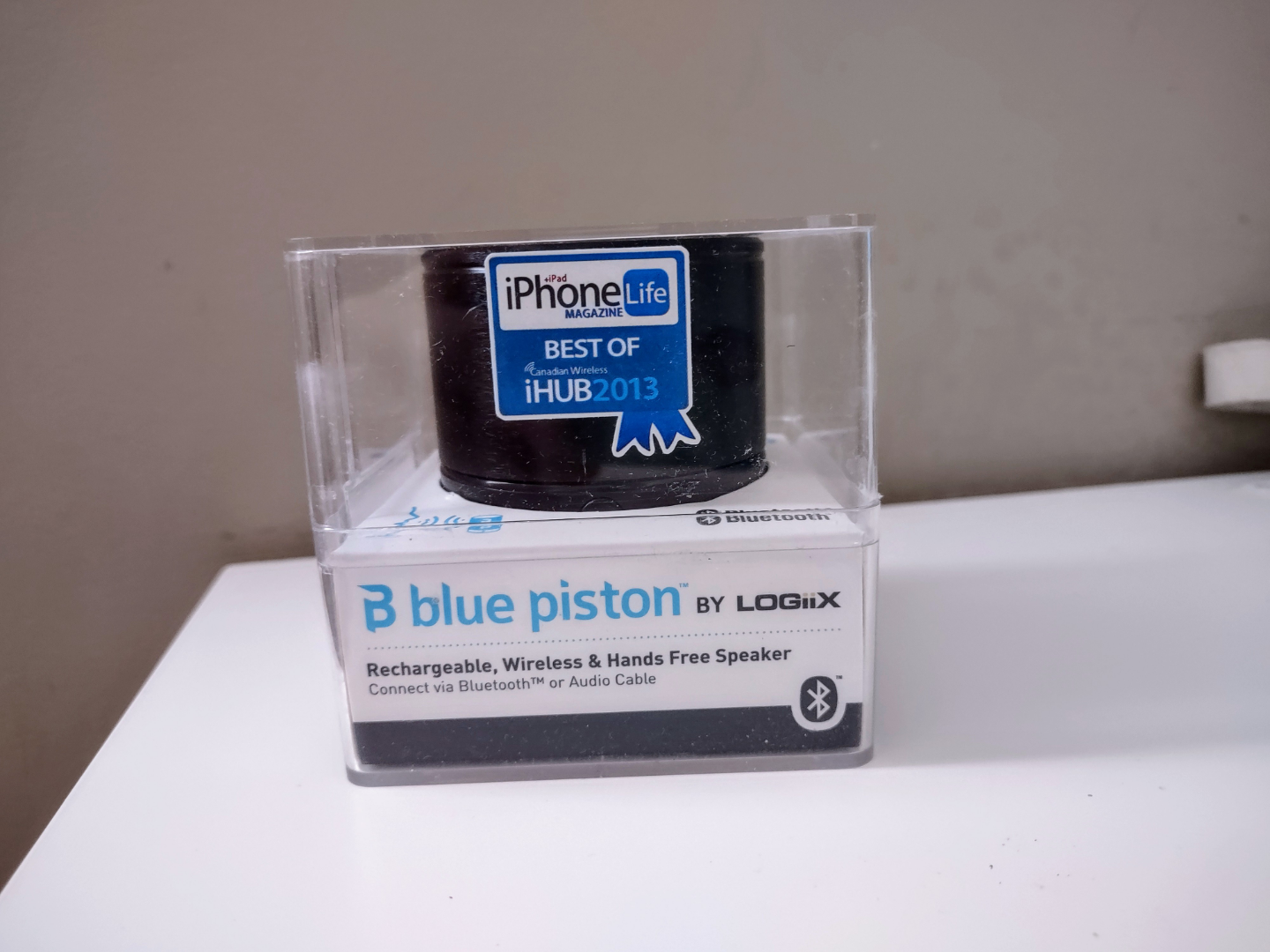 Blue Piston by Logix Wireless Speaker
