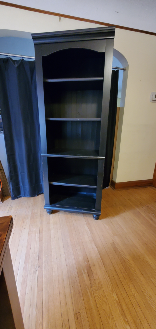 Black Wooden Bookcase - photo 3