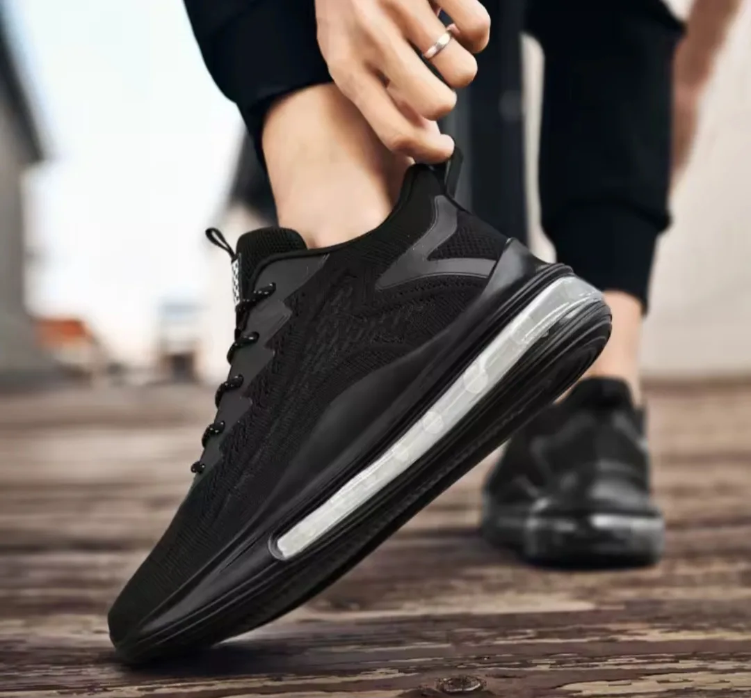 Men's Black Air Cushion Sneakers image indicator(3)