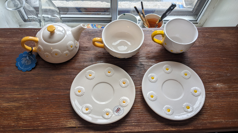 Bluebird and Willow Daisy Tea Set for 2 - photo 2