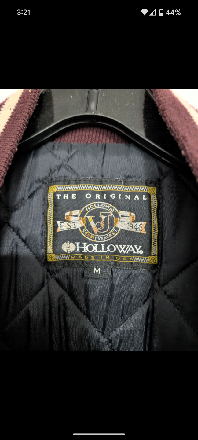 Vintage Holloway Varsity Jacket - Size M - photo 2