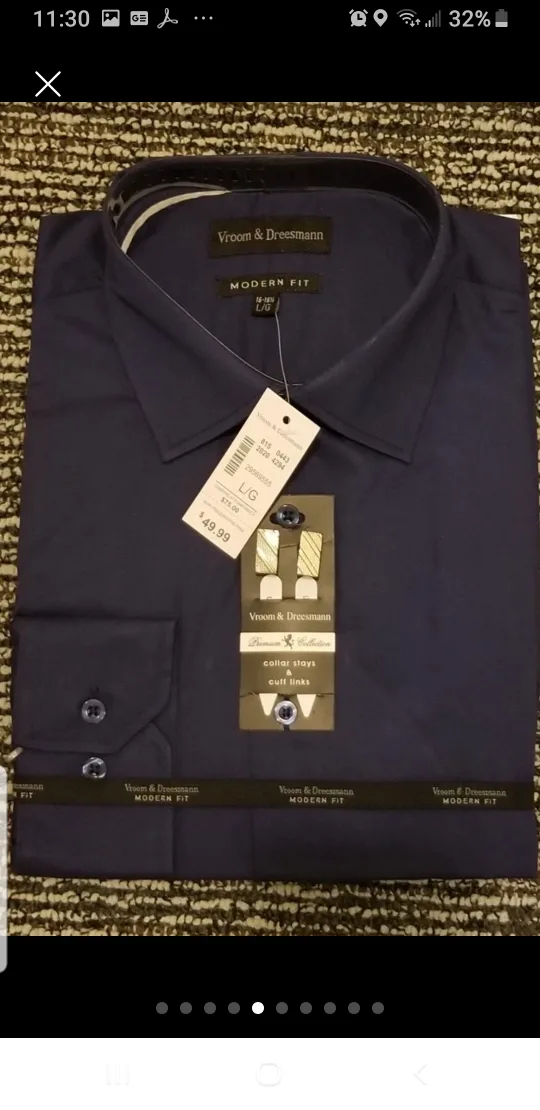 Good Brand Full Sleeve Dress Shirts, Large & Medium. Gift Idea image indicator(8)