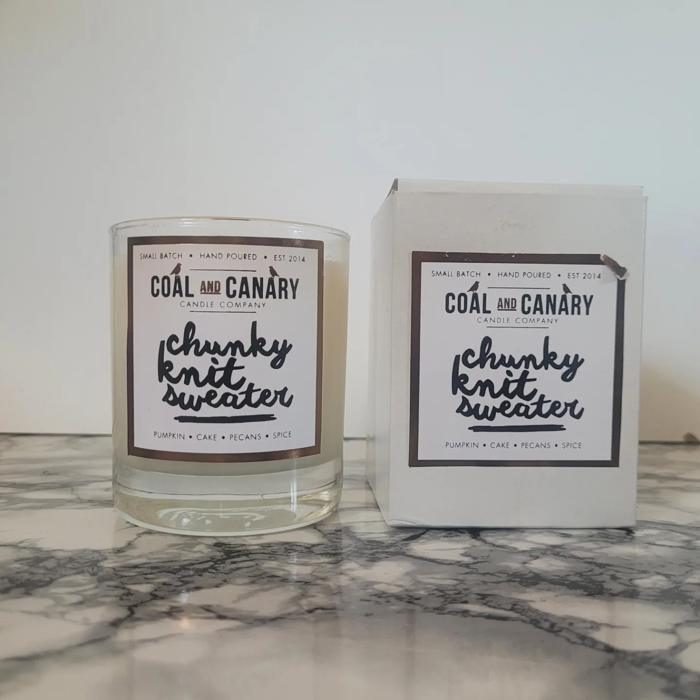 Coal & Canary Chunky Knit Sweater Candle thumbnail