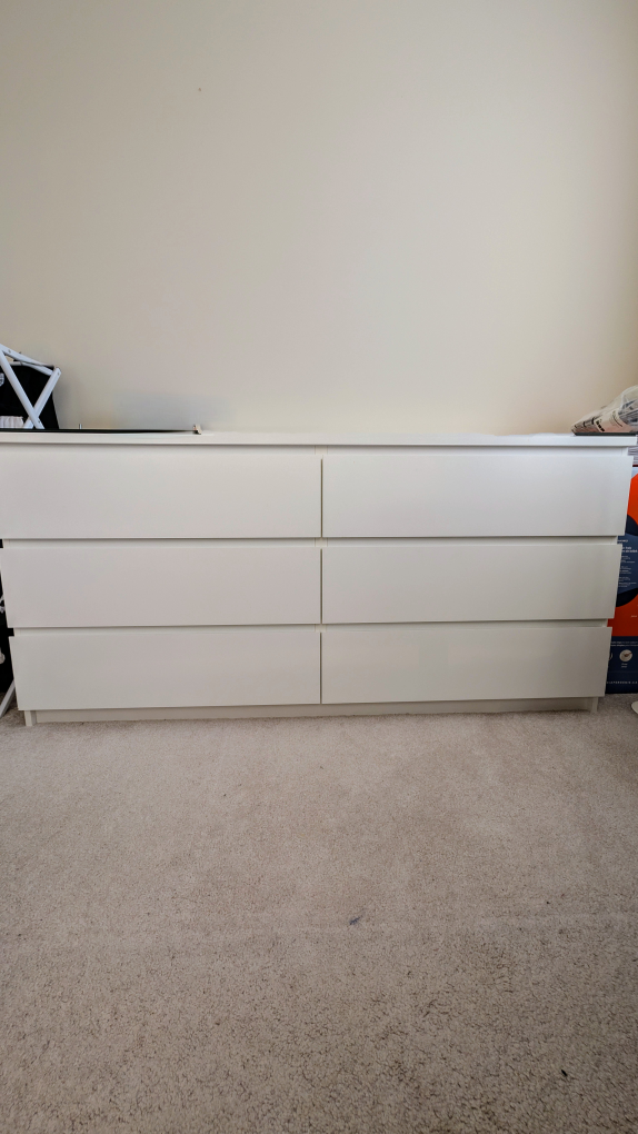 IKEA MALM 6-Drawer Dresser - White - photo 4
