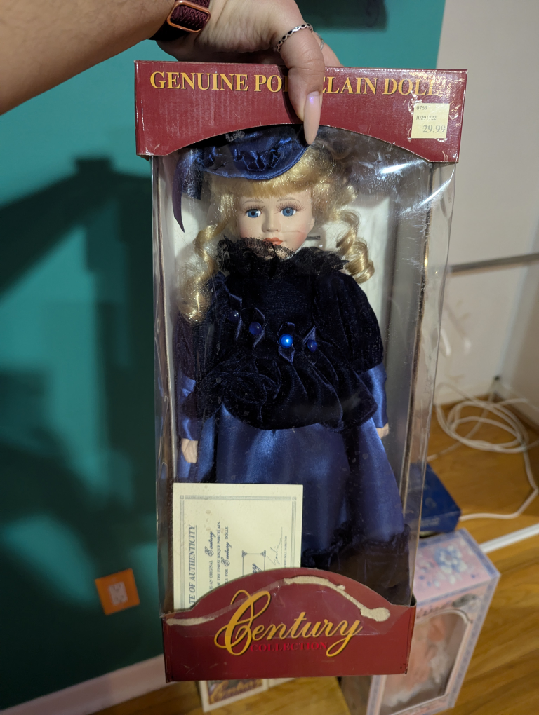 Century Collection Porcelain Doll in Box 💚