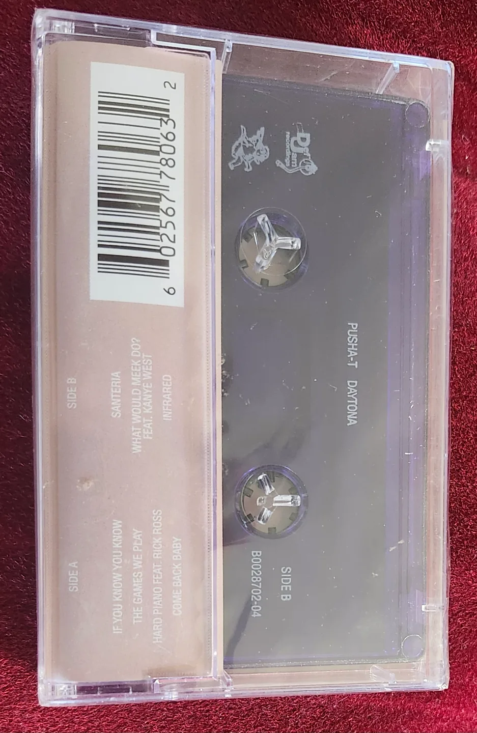 New Sealed Pusha T Cassette  DAYTONA 2018 Purple Tape image indicator(4)