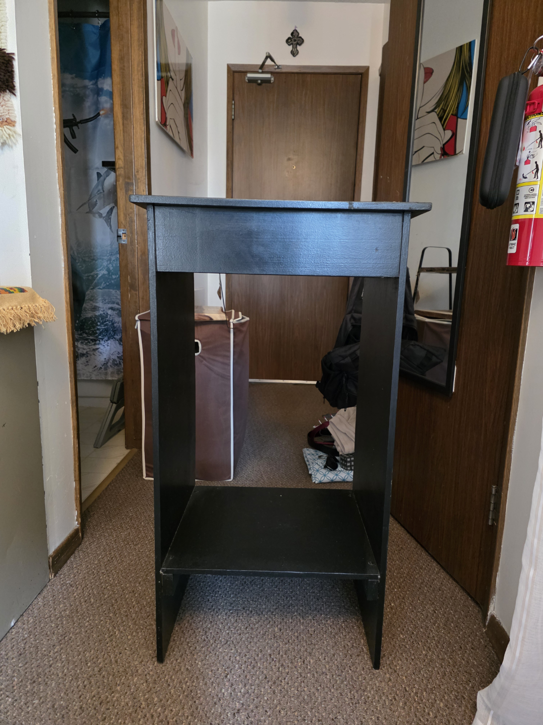 Black Wooden Stand/Table - photo 2