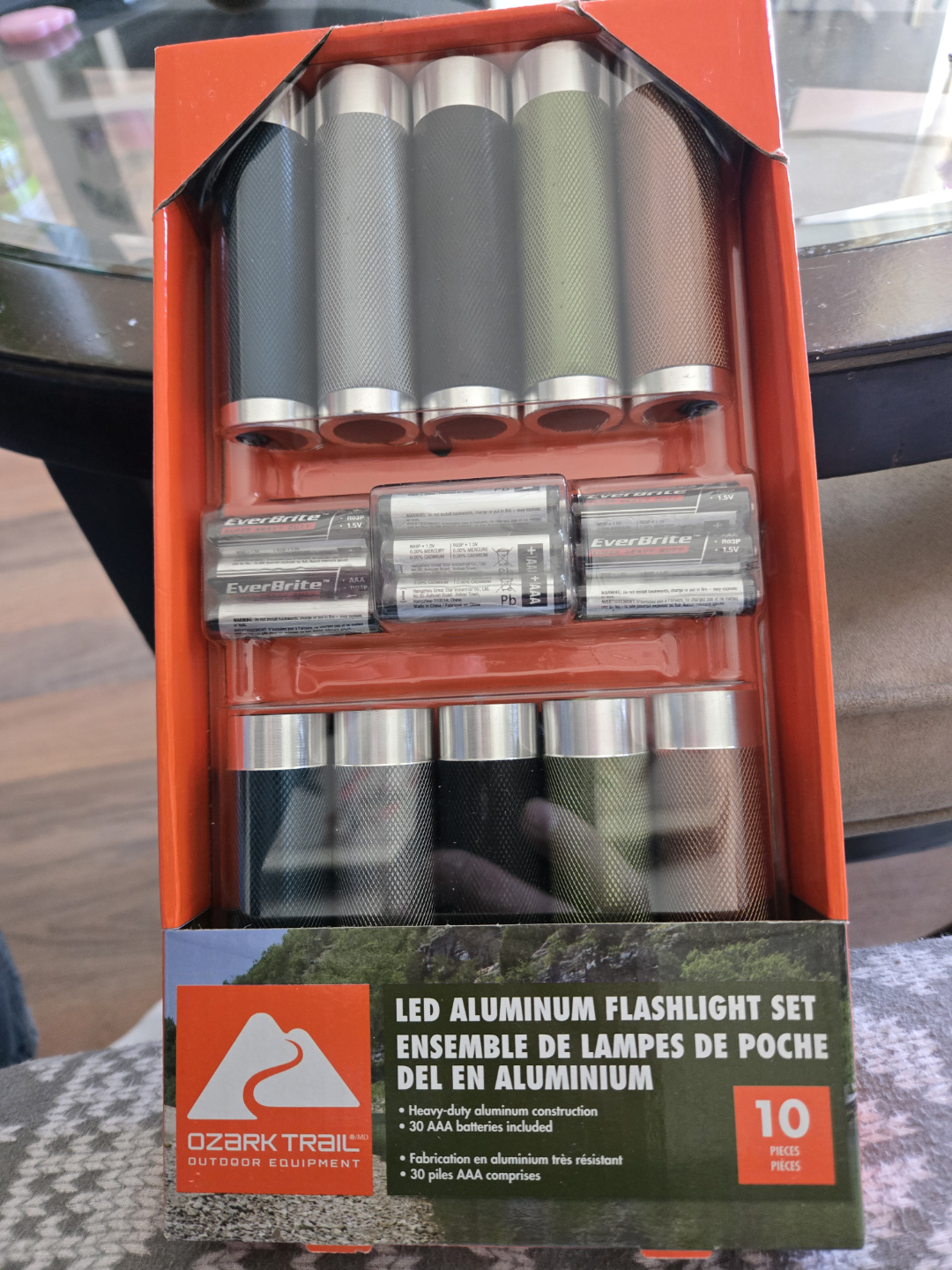 Ozark Trail LED Aluminum Flashlight Set - 10 Pack