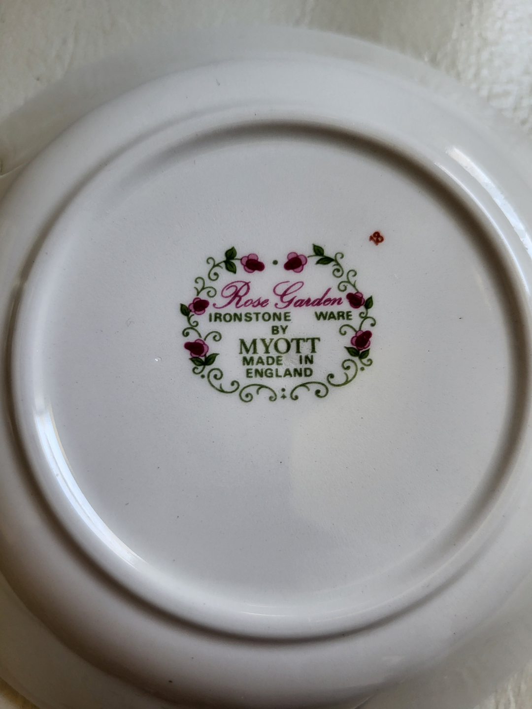 Vintage Myott Rose Garden Ironstone Dinnerware Set - photo 2