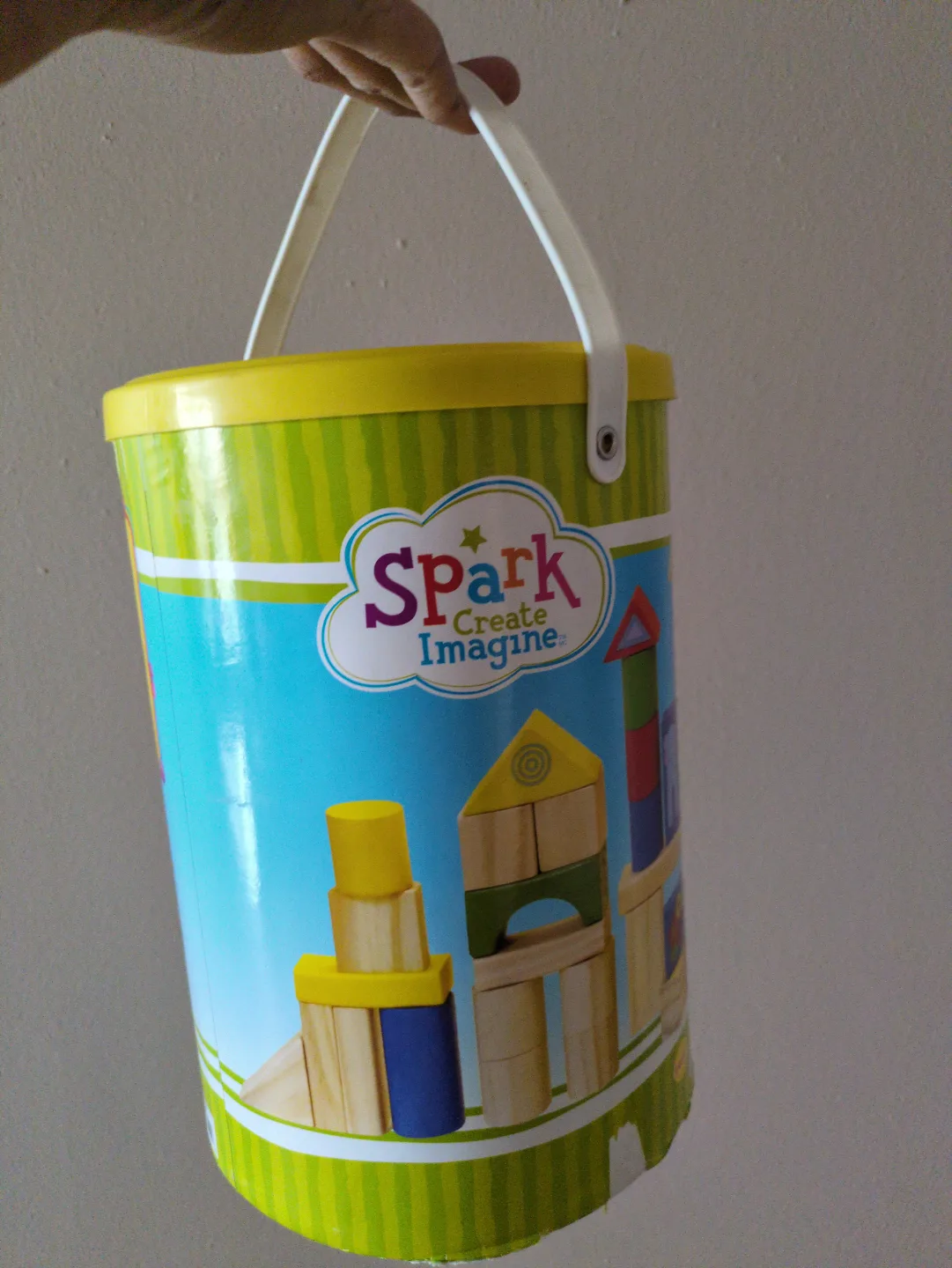 100-Piece Wooden Block Set with Storage Container thumbnail