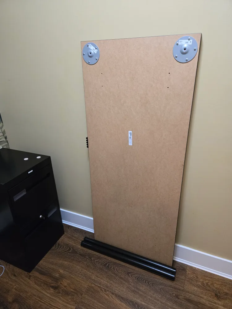 IKEA LAGKAPTÉN 55" Tabletop & ADILS Legs - Black-Brown Desk image indicator(5)