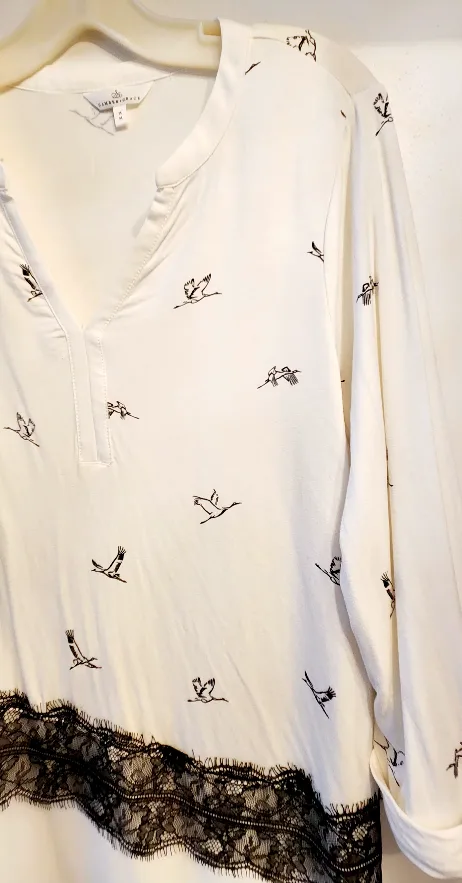 Tunic Blouse with Lace Detail image indicator(4)