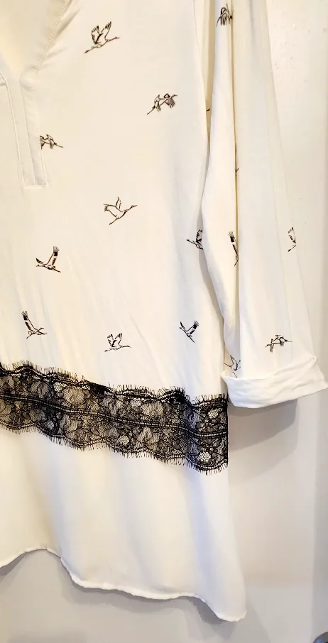 Tunic Blouse with Lace Detail image indicator(5)