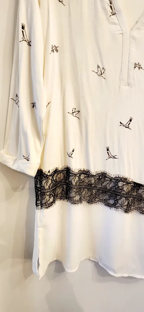 Tunic Blouse with Lace Detail image indicator(6)