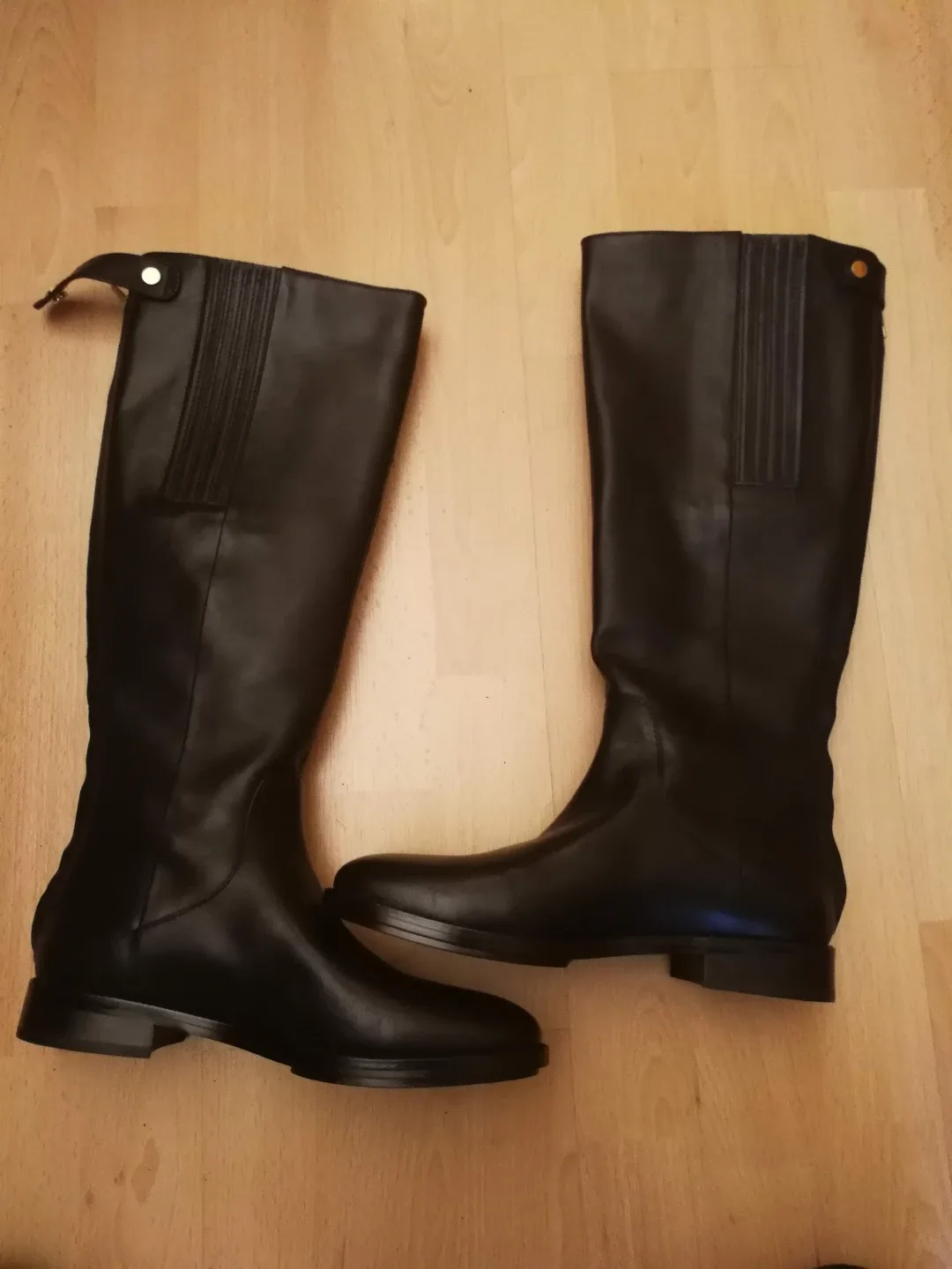 Banana Republic Black Leather Riding Boots - Size 6.5 image indicator(2)