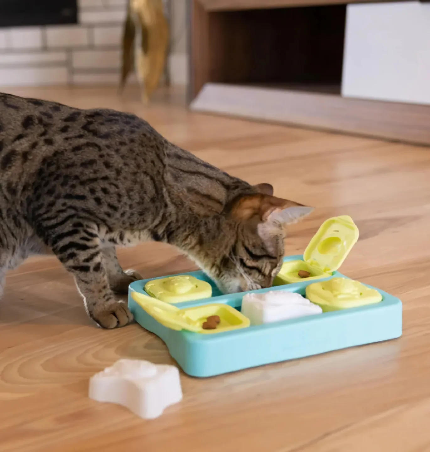 BNIB Interactive Cat Treat Puzzle image indicator(7)