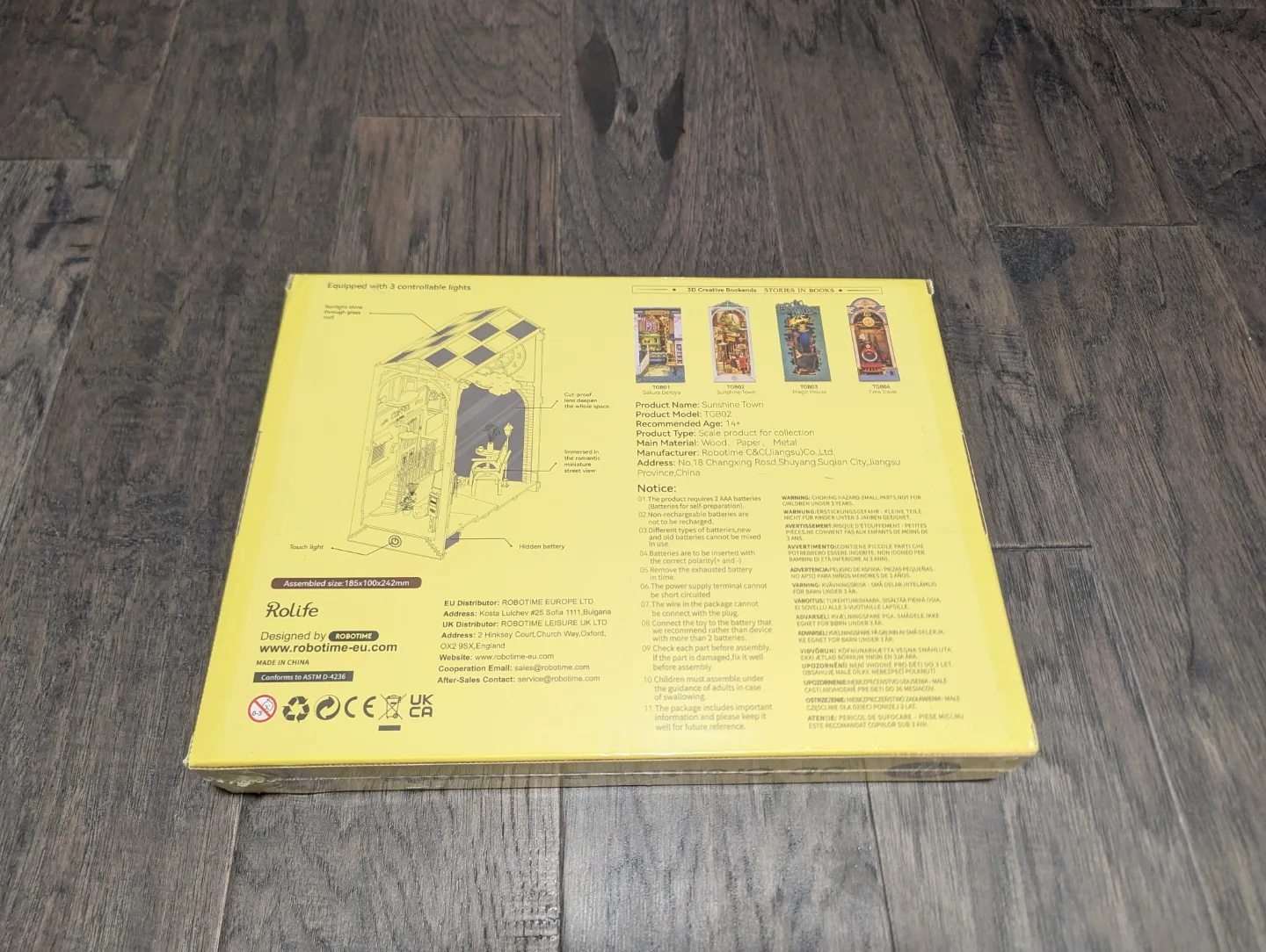 Rolife 3D Creative Bookends Book Nook - Sunshine Town image indicator(5)