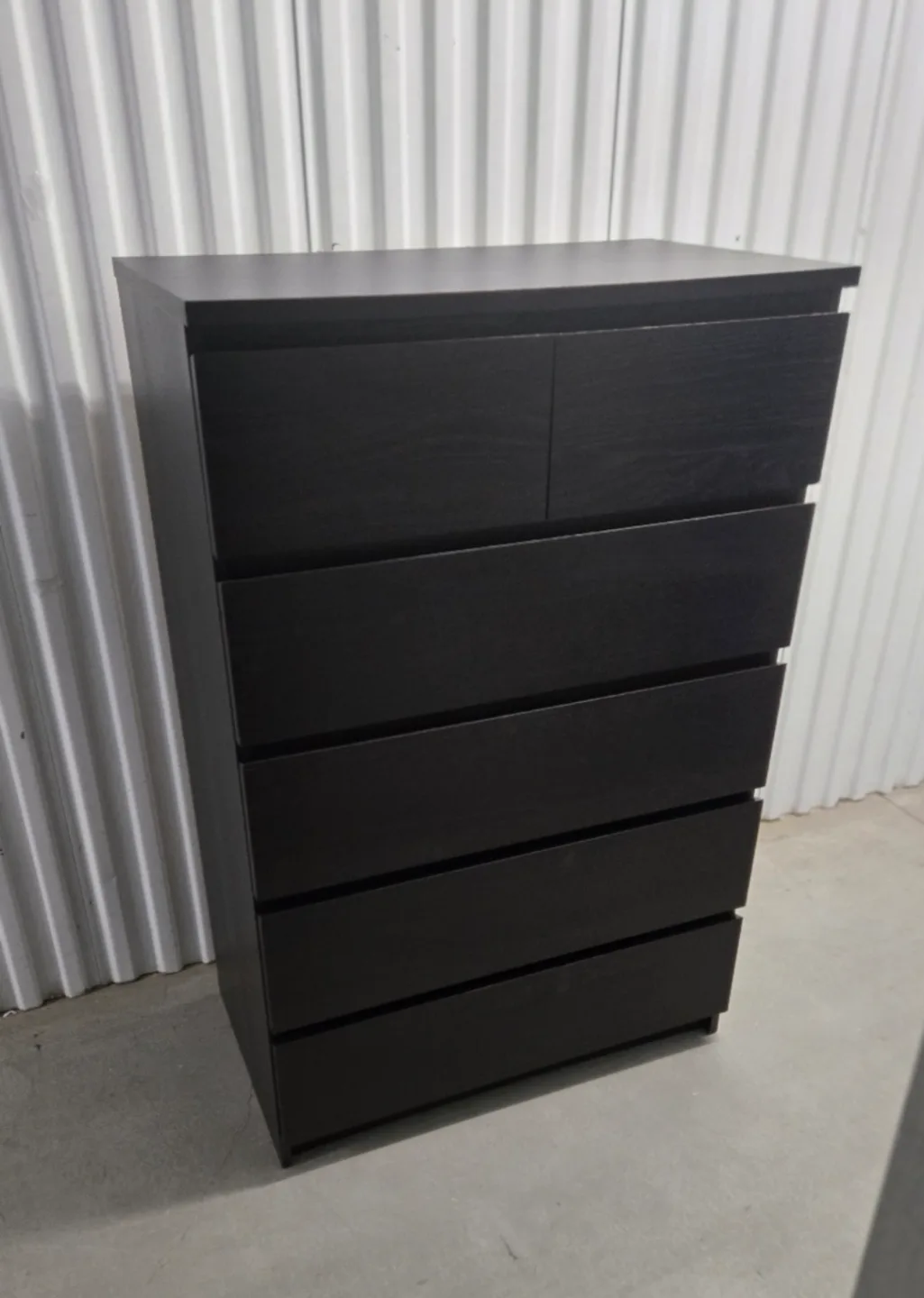IKEA MALM 5-drawer Chest - Black-Brown thumbnail