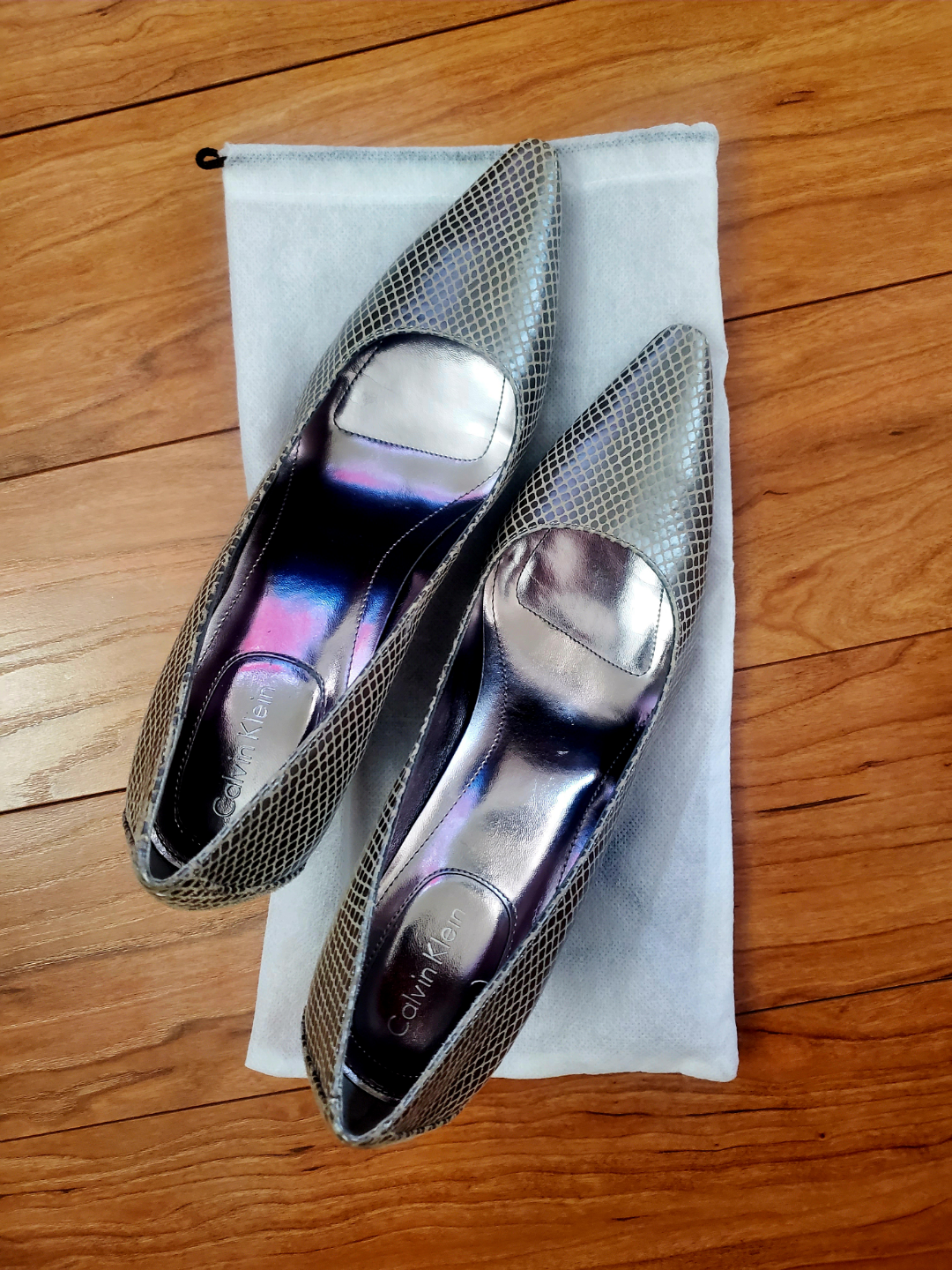 Calvin Klein Snakeskin Heels