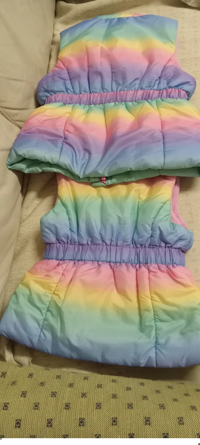 Rainbow Girls' Puffer Vest and Jacket Set - Size 5 image indicator(2)