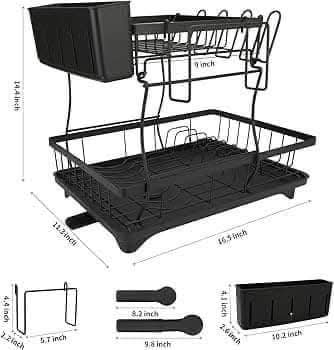2-Tier Dish Drying Rack - photo 5