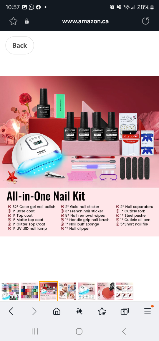 JODSONE 32-Colour Gel Nail Polish Kit with UV Lamp - photo 5