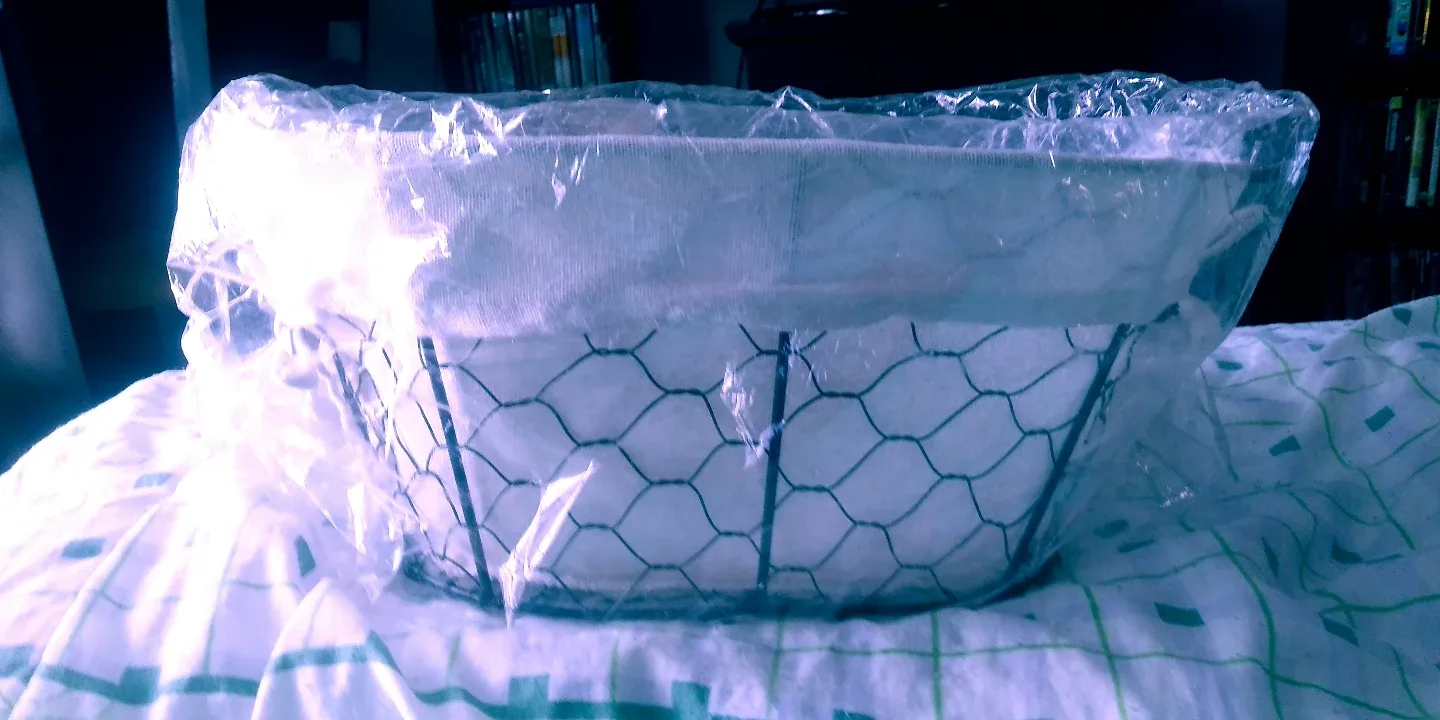 Wire Basket with Fabric Liner thumbnail