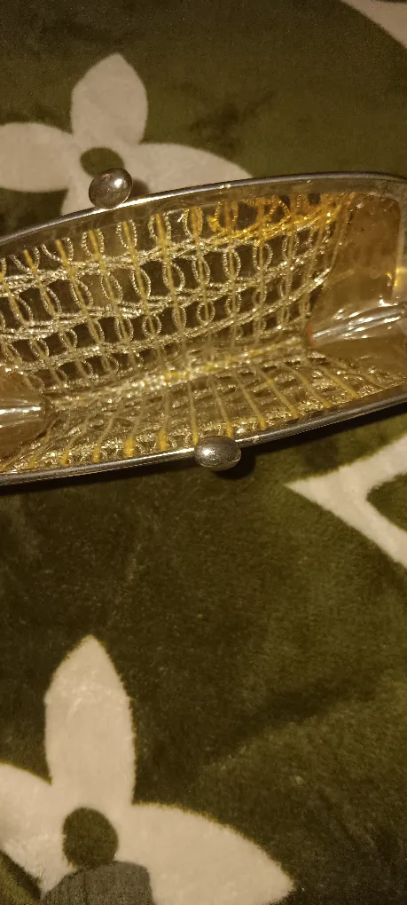 Vintage Gold Mesh Evening clutch image indicator(2)
