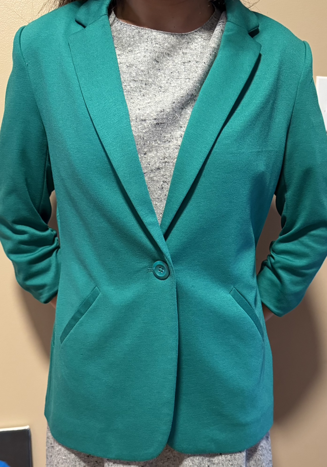 Emerald color blazer, free for students