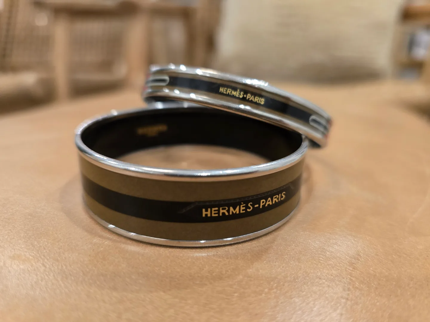 Hermes Enamel Cuff Bracelets, Set of Two image indicator(2)