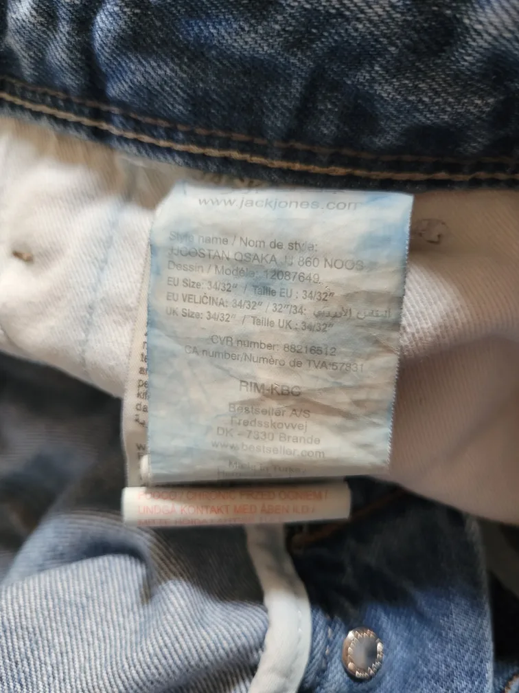 Men's Core by Jack & Jones Light Wash Jeans - Size 34/32 image indicator(3)