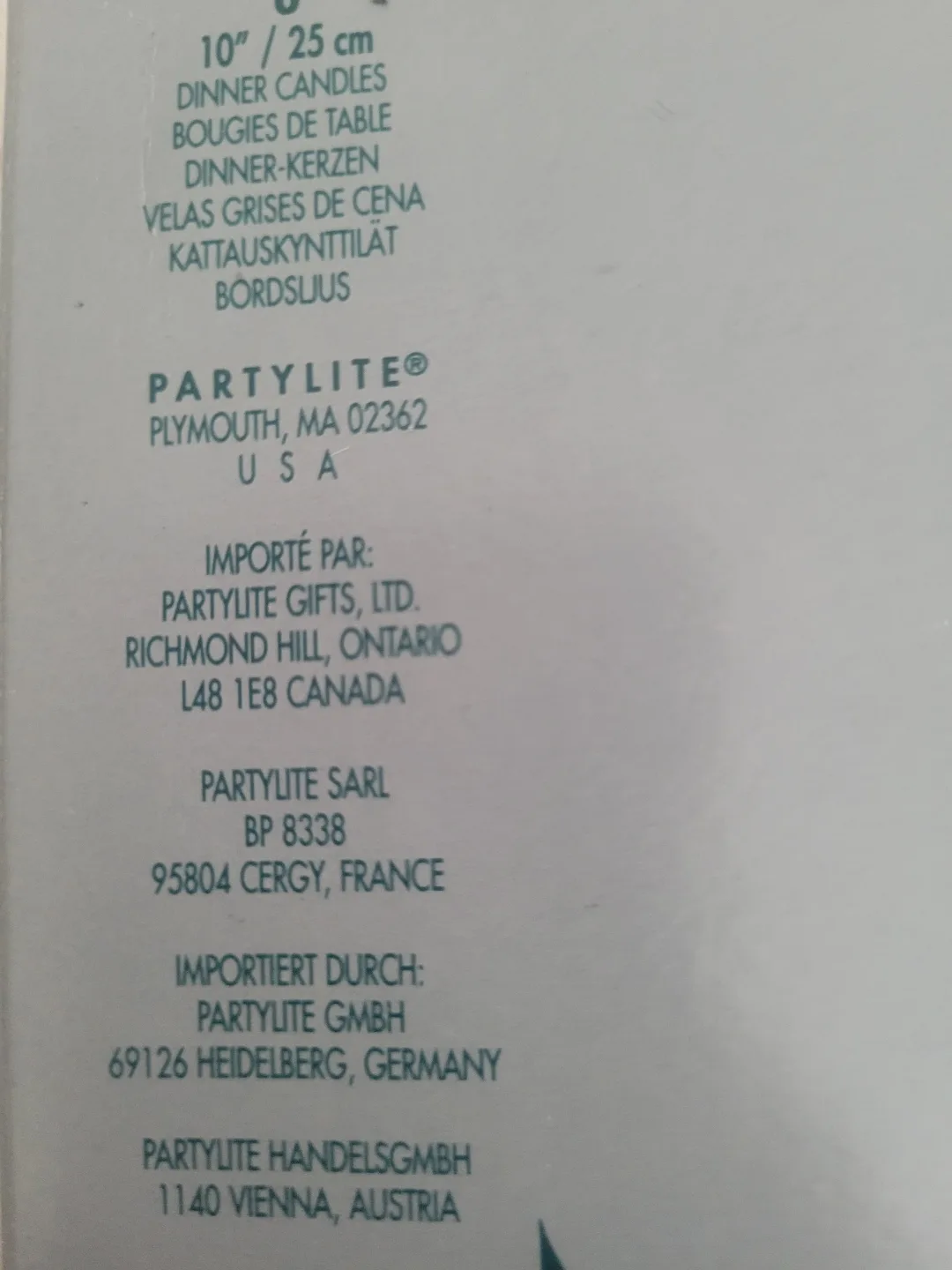 PartyLite Gold Dinner Candles - 10"/25cm image indicator(2)