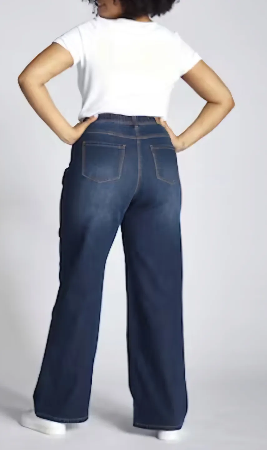 R Jeans Wide Leg Dark Wash Jeans image indicator(2)