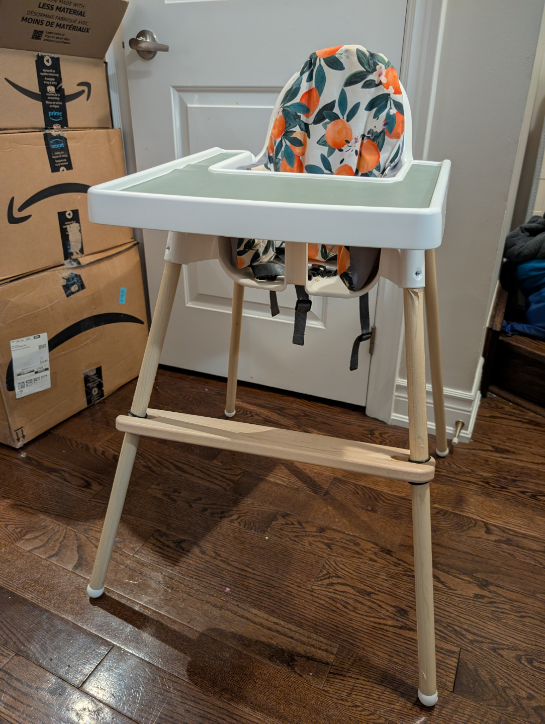 IKEA custome High Chair with Tray and Footrest