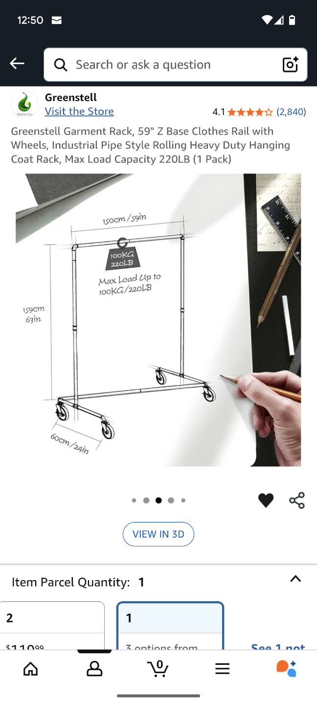 Greenstein Heavy Duty Rolling Garment Rack - photo 3