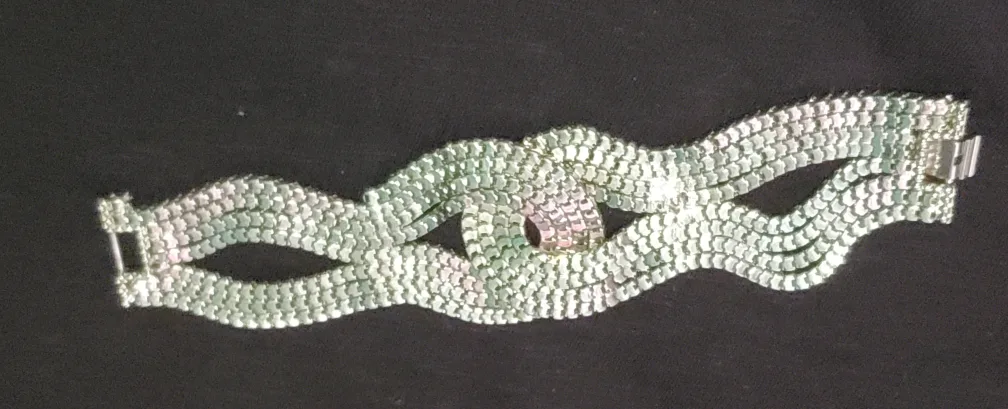 Assorted Rhinestone and Pearl Bracelets (Silver/Gold/Purple) image indicator(7)