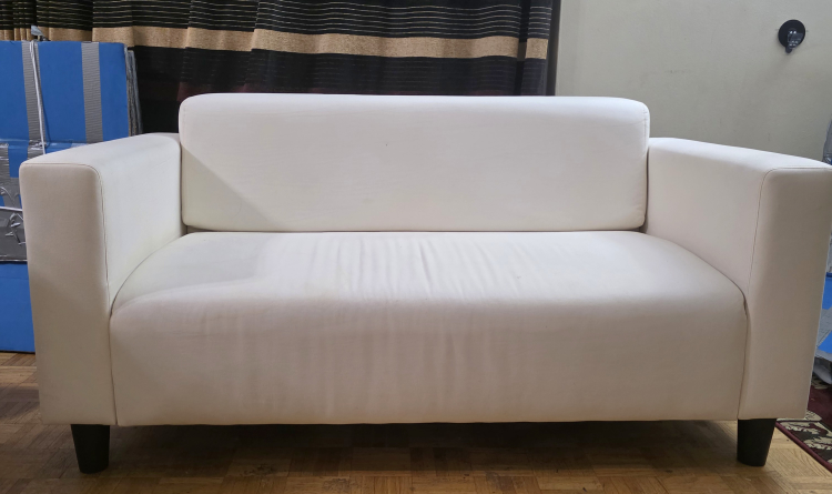IKEA KLOBO Two-Seat Sofa - White