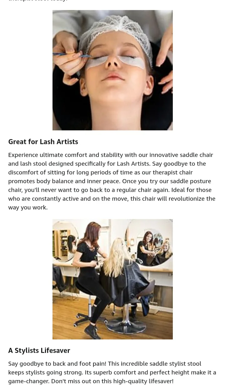 NEW! Master Massage Equipment Saddle Stool Chair image indicator(6)