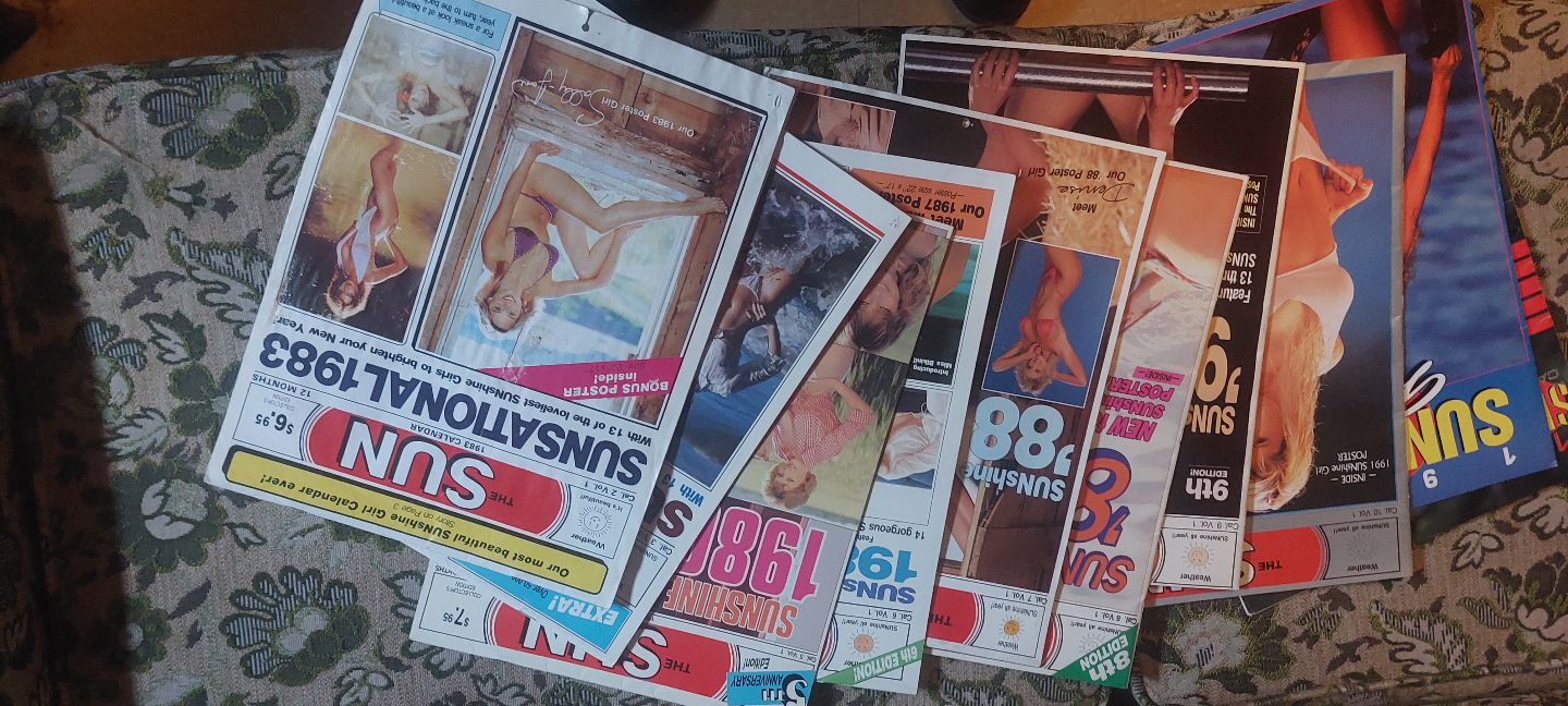 Vintage SUN Calendars & Posters (1983-1988)