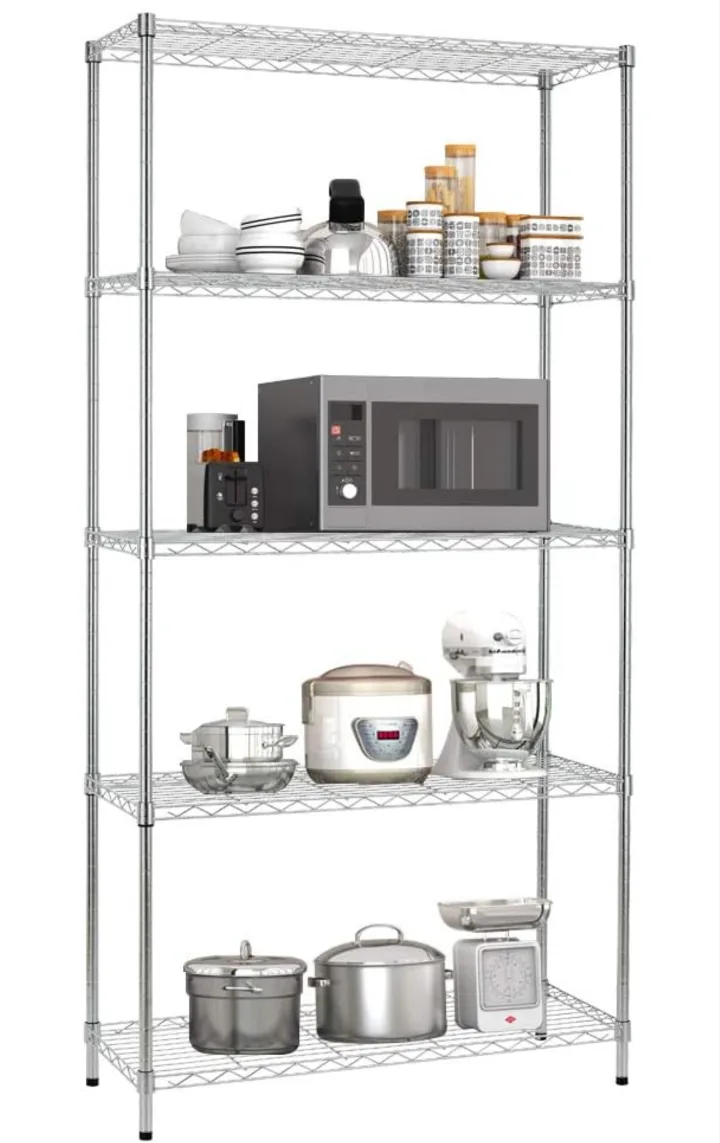 Pantry Shelving Unit. Shelf heights adjustable image indicator(3)