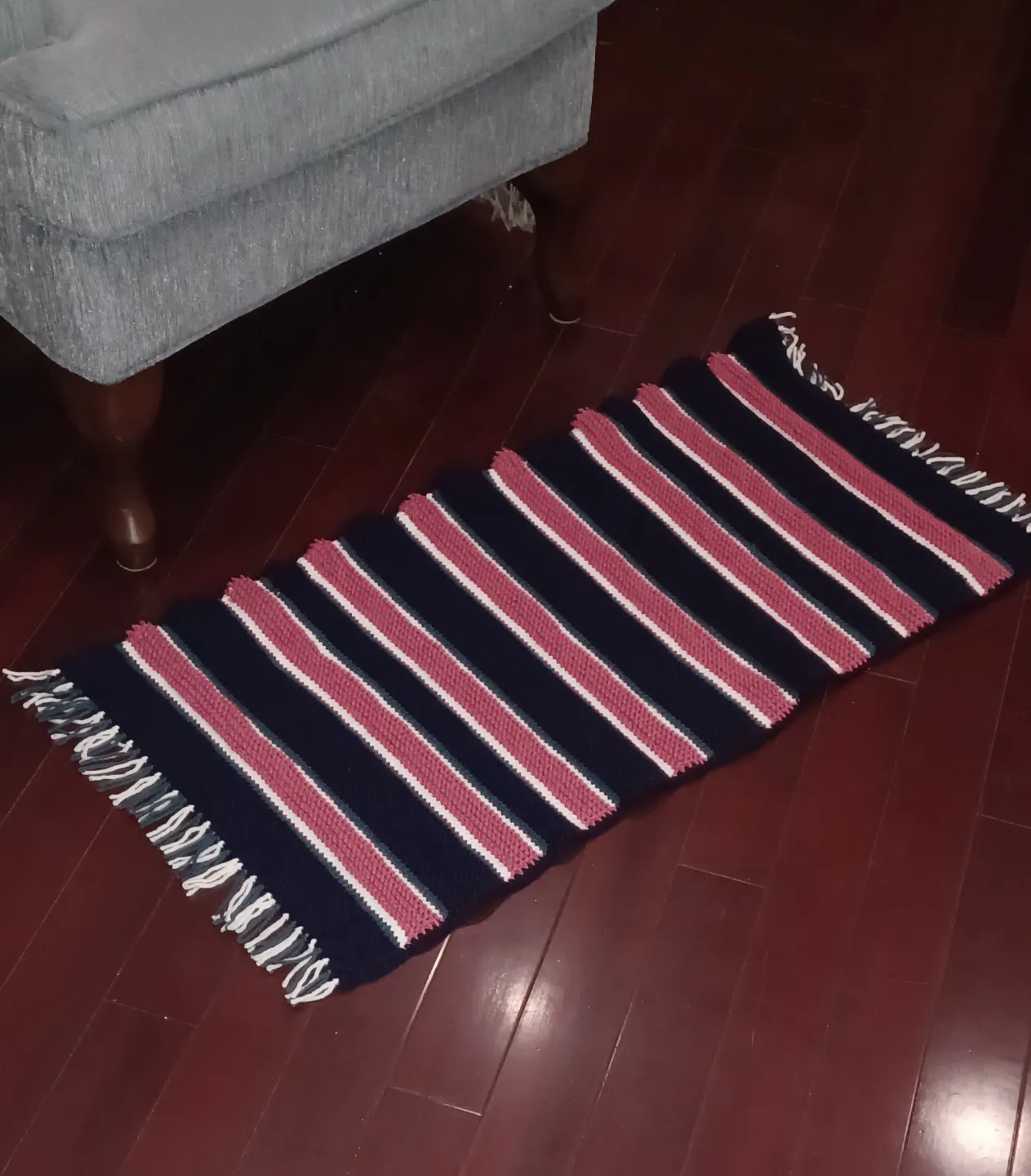 Hand-Crocheted Rug Set - Runner and Round Mat image indicator(3)