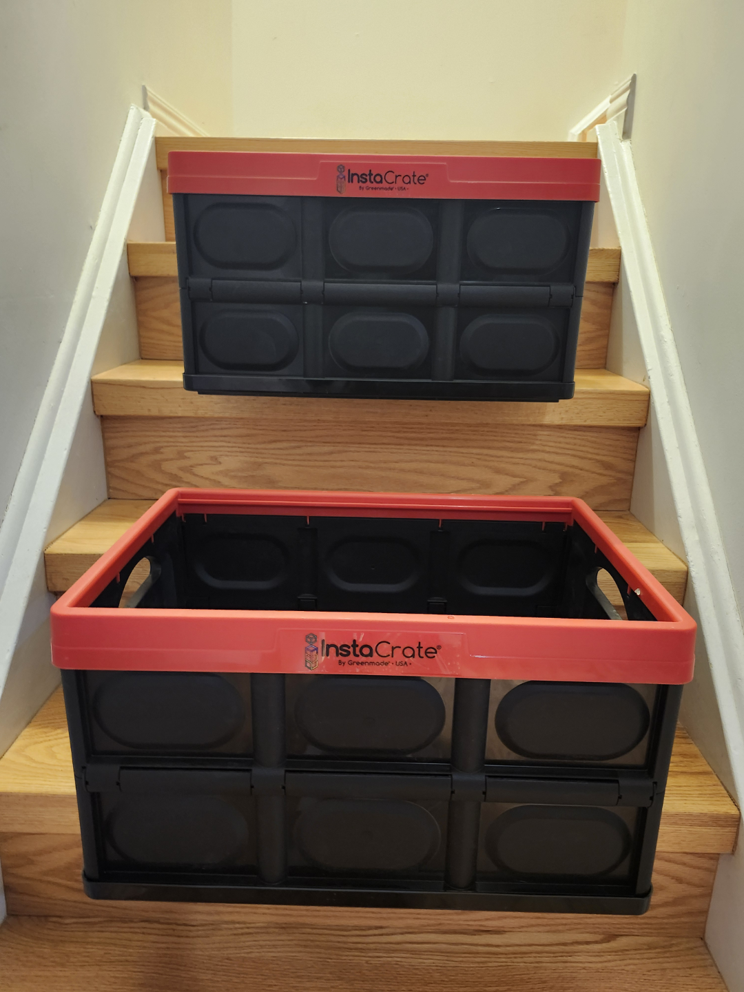 2 InstaCrate Collapsible Storage Crate - Red - photo 2